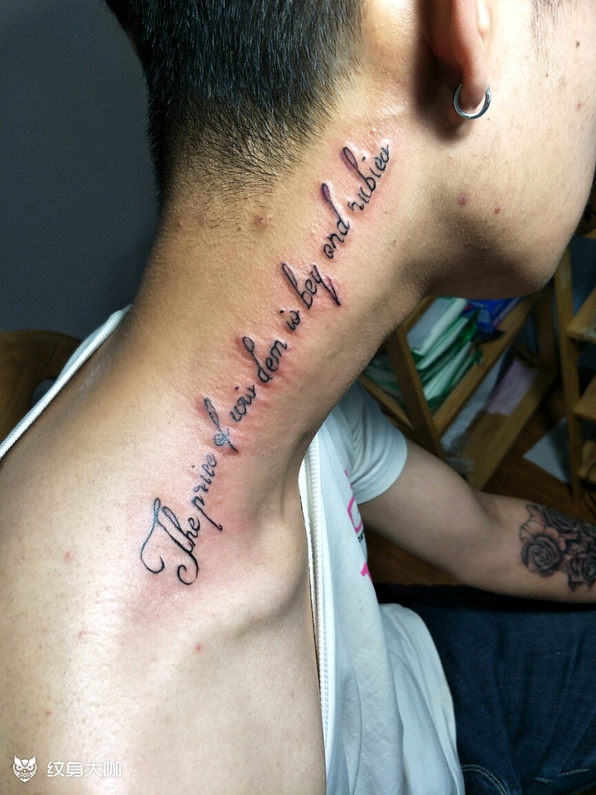 一串有意义的英文字母图_纹身图案手稿图片_啊聪的纹身作品集