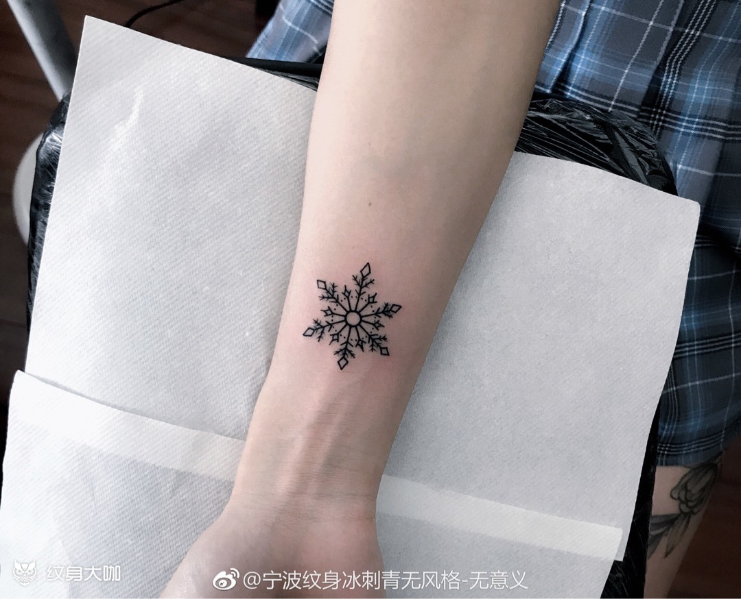 雪花_纹身图案手稿图片_啊冰的纹身作品集