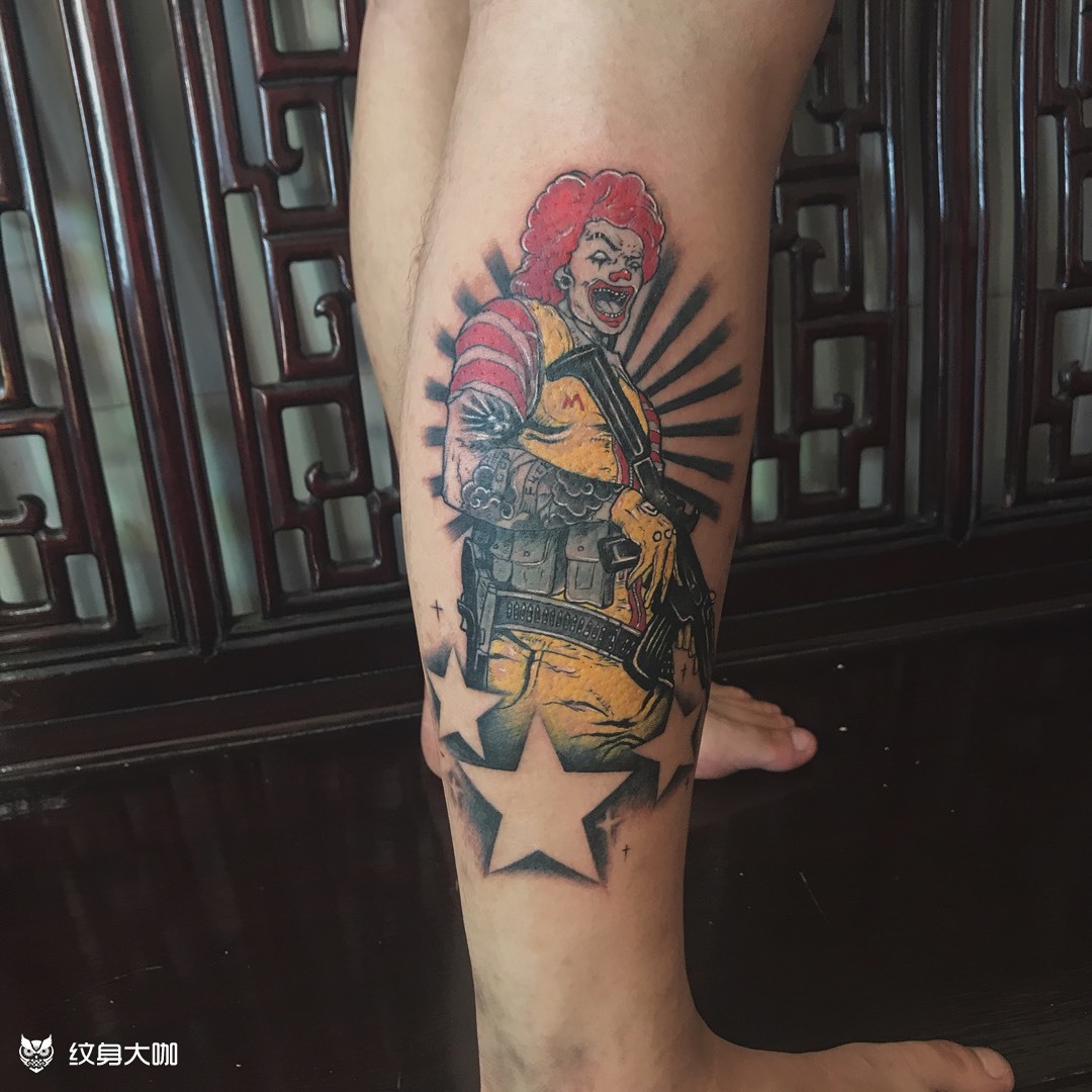麦当劳叔叔_纹身图案手稿图片_king的纹身作品集
