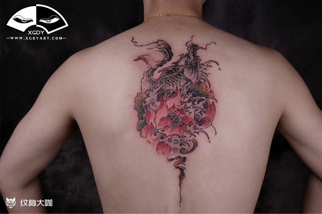 【私人订制】 跃_纹身图案手稿图片_玄古道印|之墨的纹身作品集