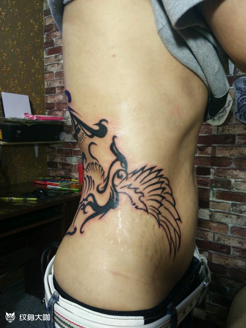凤_纹身图案手稿图片_栢宁的纹身作品集