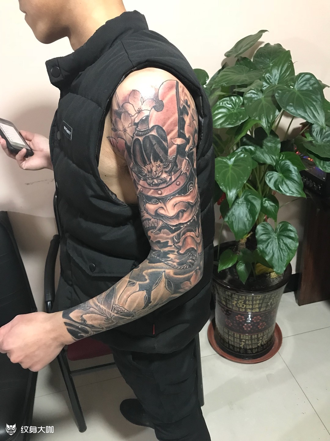 日本武士纹身手臂图片