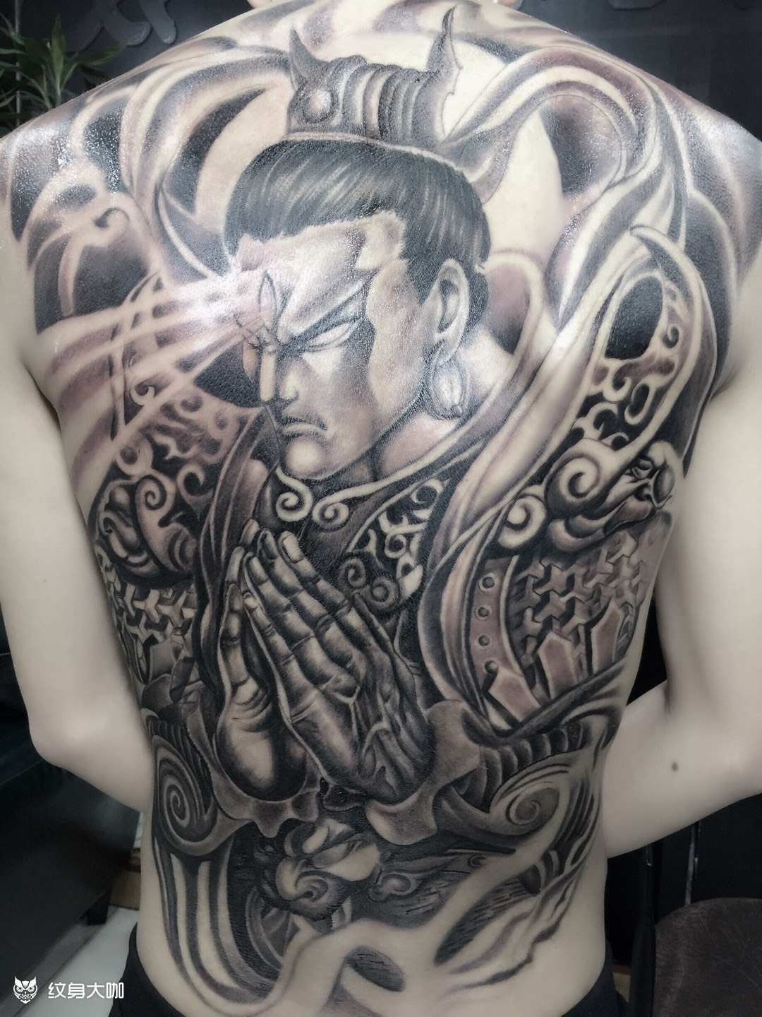 二郎神_纹身图案手稿图片_夜行堂的纹身作品集