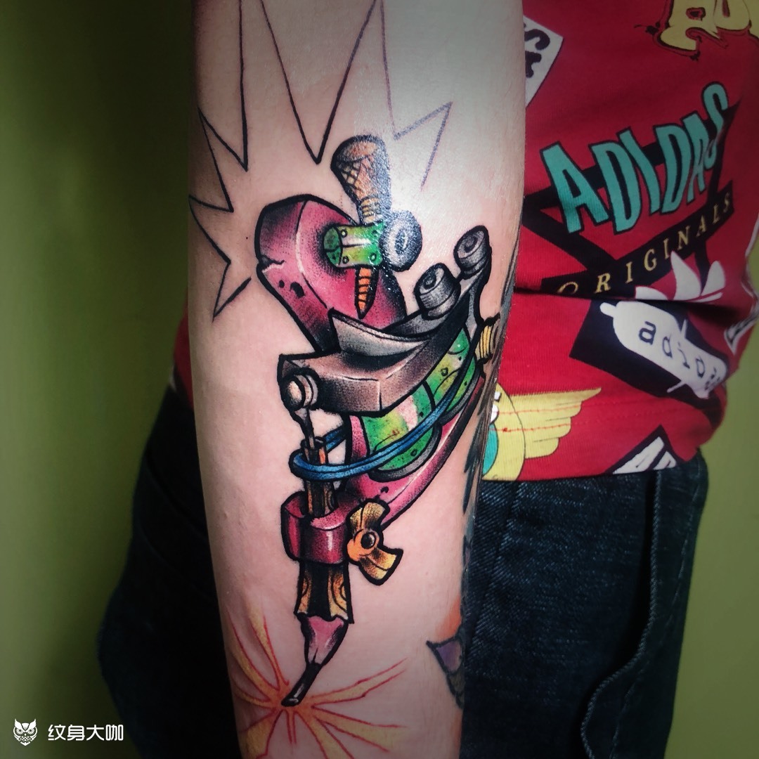 纹身机_纹身图案手稿图片_花龙的纹身作品集