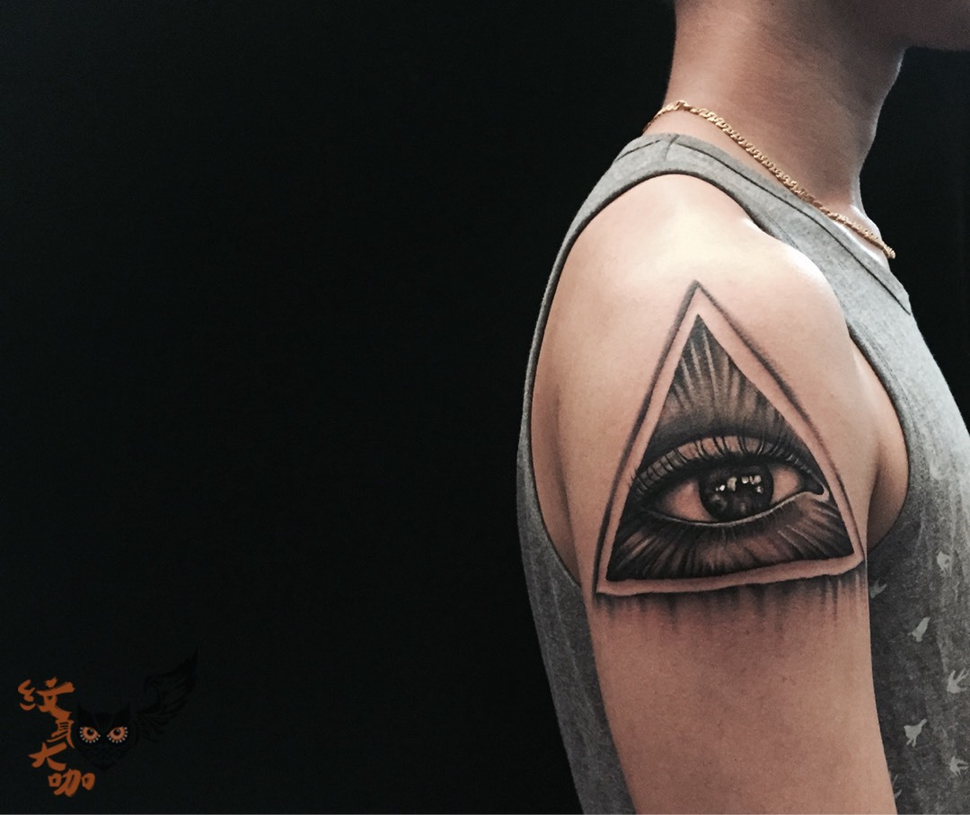 全视之眼_纹身图案手稿图片_顷久nono的纹身作品集