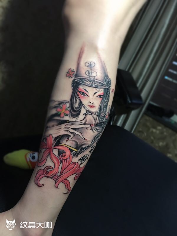 白无常_纹身图案手稿图片_马家奇的纹身作品集