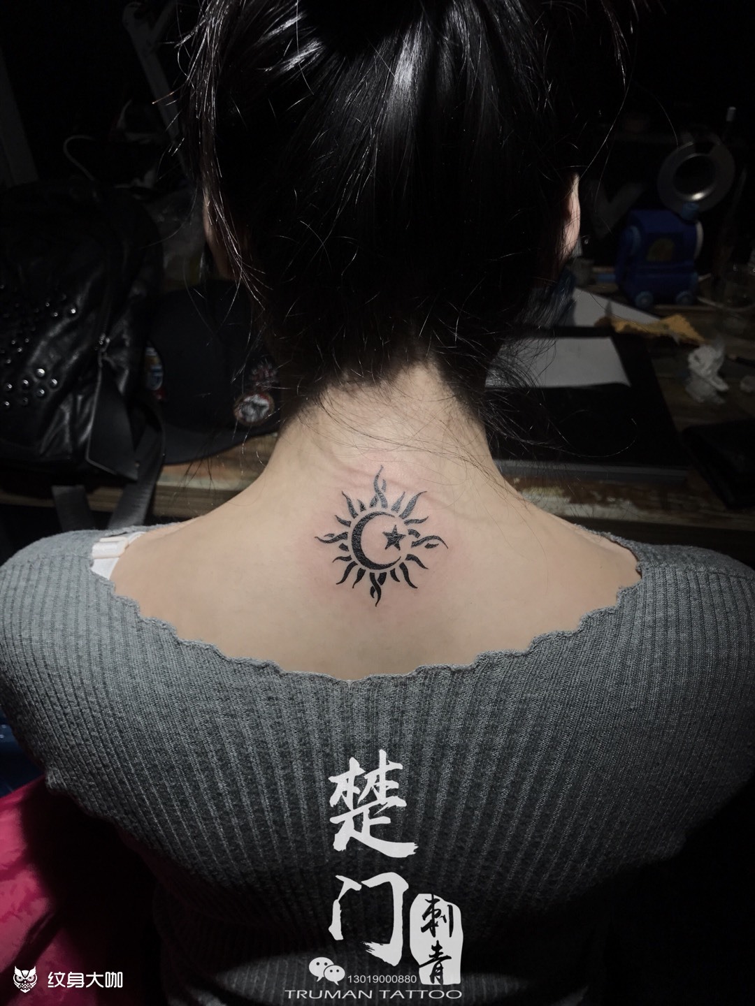 小图腾日月星辰_纹身图案手稿图片_truman·老池的纹身作品集