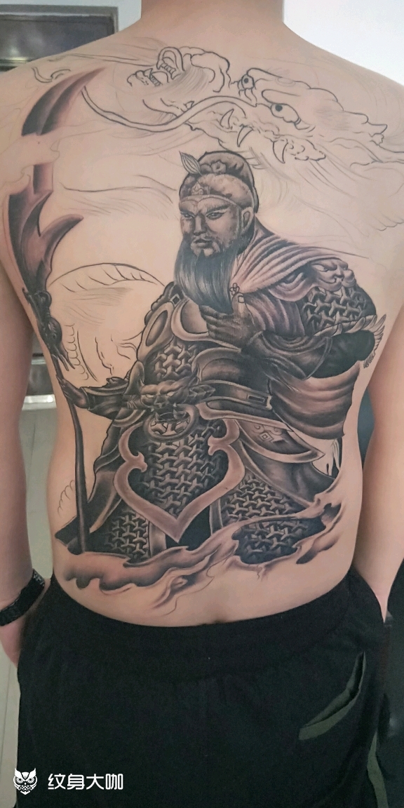 关公_纹身图案手稿图片_张家口 福生纹刺的纹身作品集