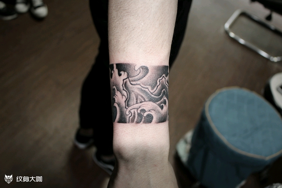 手环_纹身图案手稿图片_文发的纹身作品集