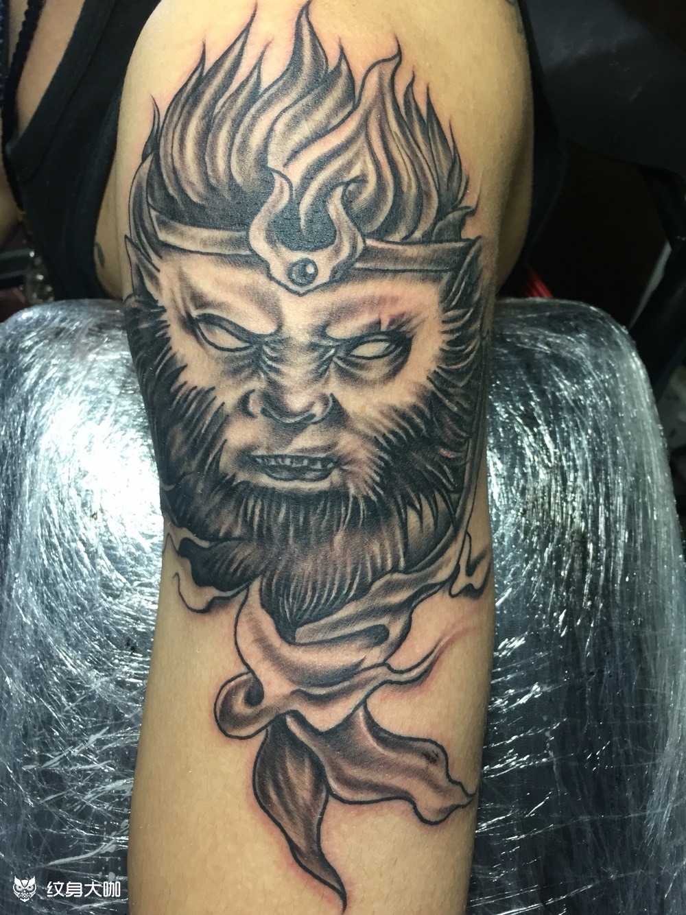 齐天大圣_纹身图案手稿图片_天龙堂tattoo强子的纹身作品集