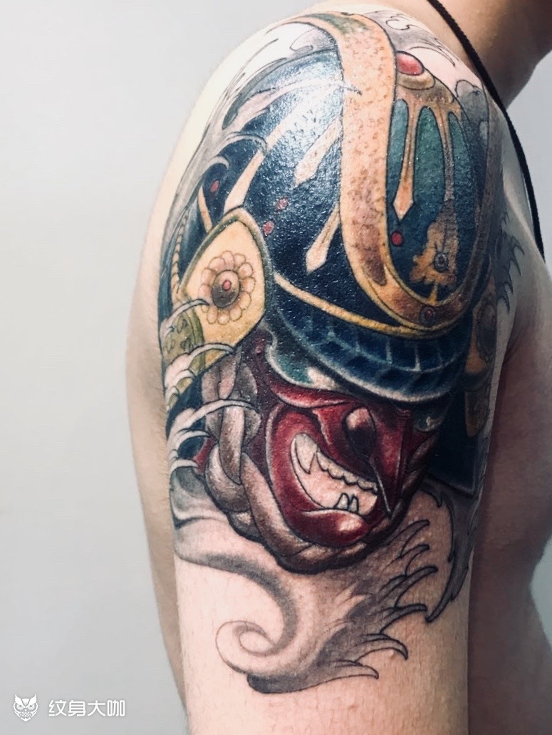 甲胄_纹身图案手稿图片_王磊的纹身作品集
