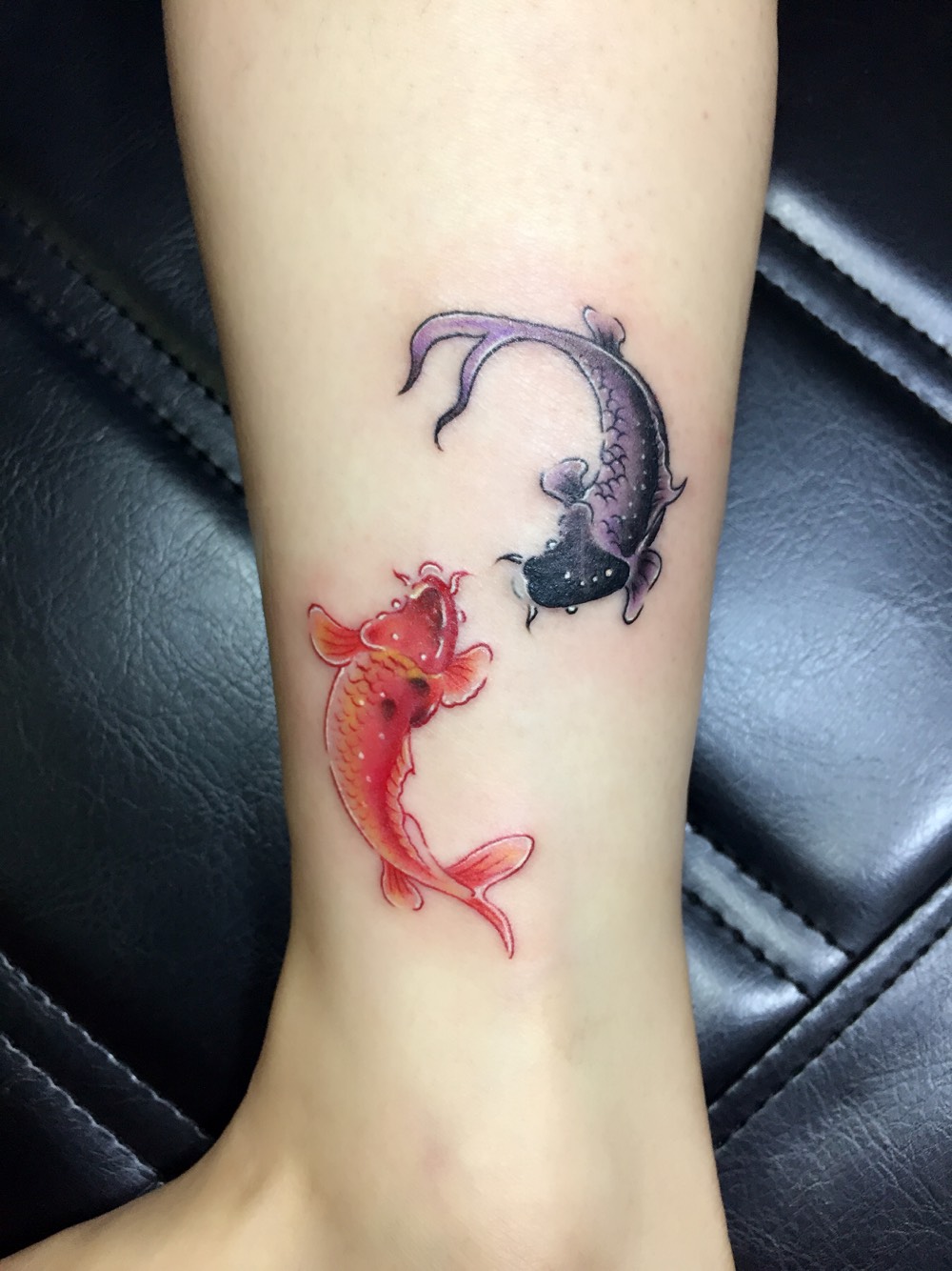 双鱼_纹身图案手稿图片_jay的纹身作品集