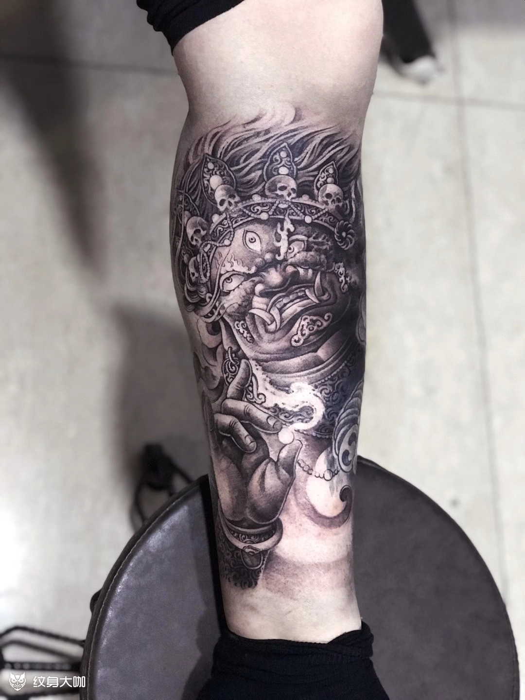 大黑天_纹身图案手稿图片_浮歌的纹身作品集