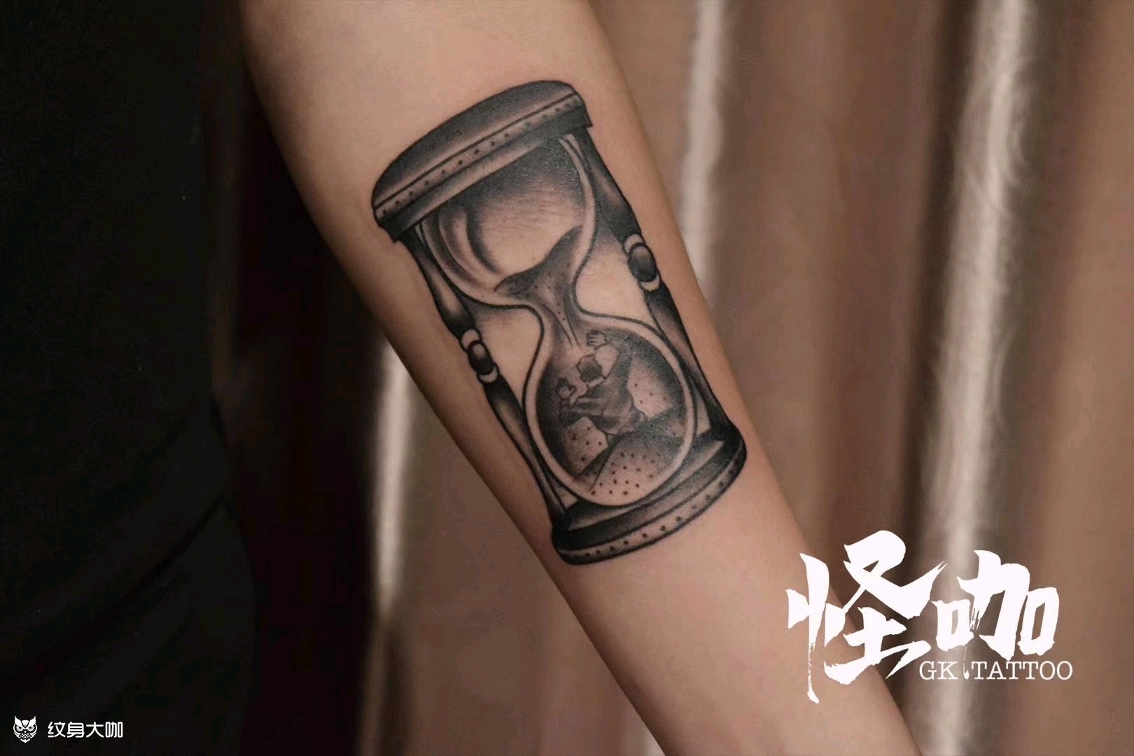 时间_纹身图案手稿图片_王飞的纹身作品集