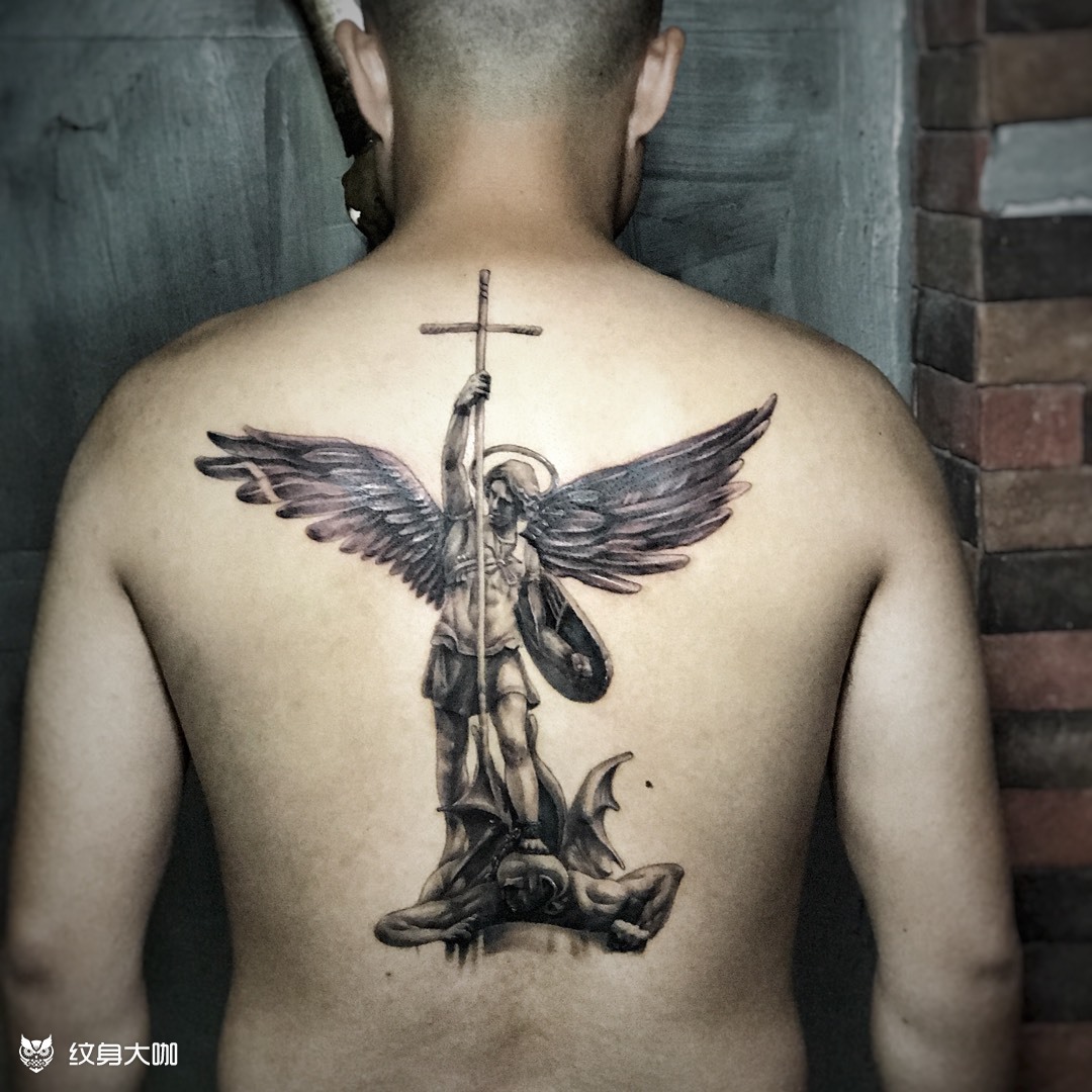 炽天使纹身原图图片