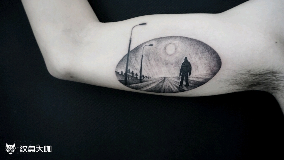 孤独_纹身图案手稿图片_firsttattoo的纹身作品集