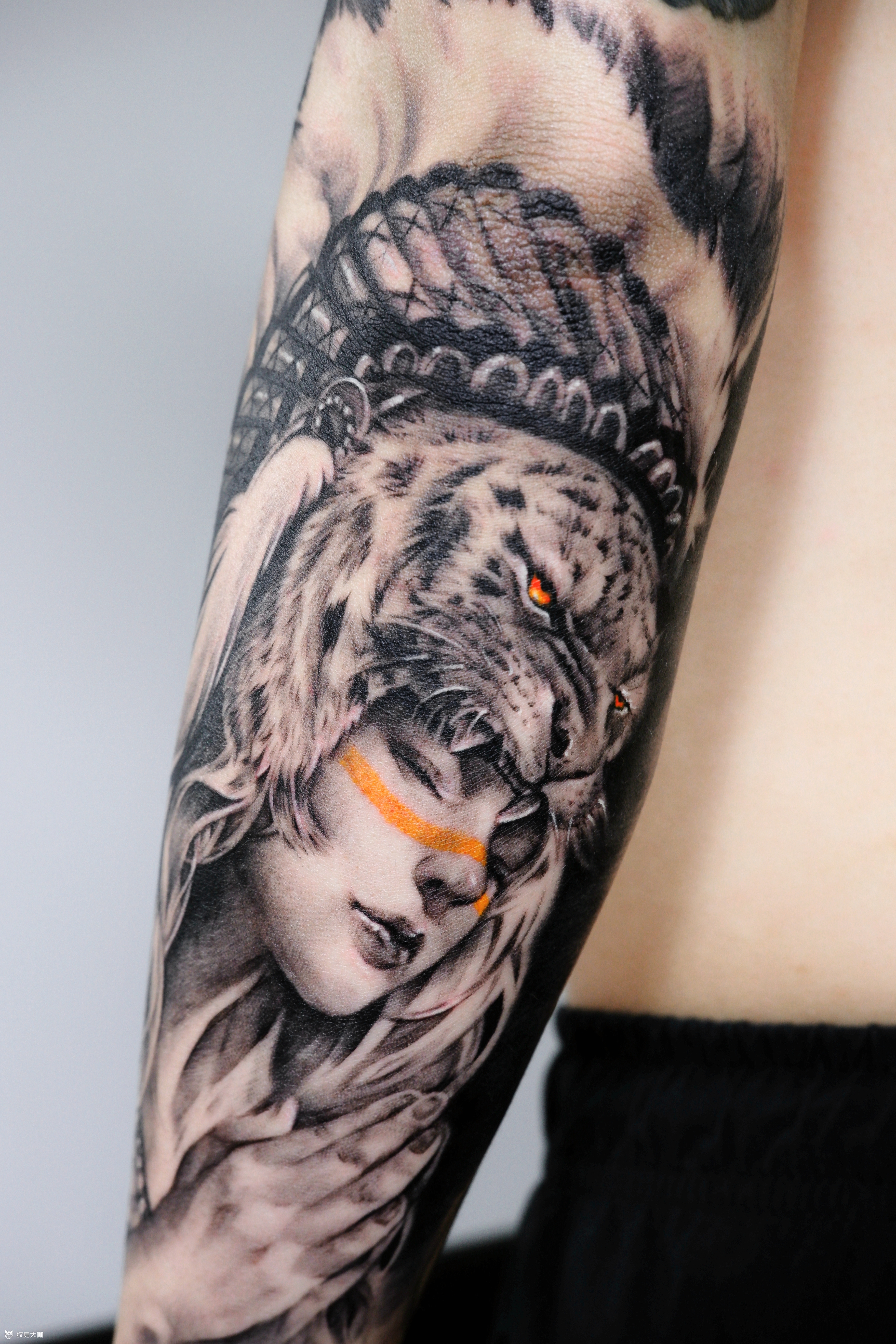 原创写实阿帕奇少女【风格】黑_纹身吧社区 - 纹身大咖