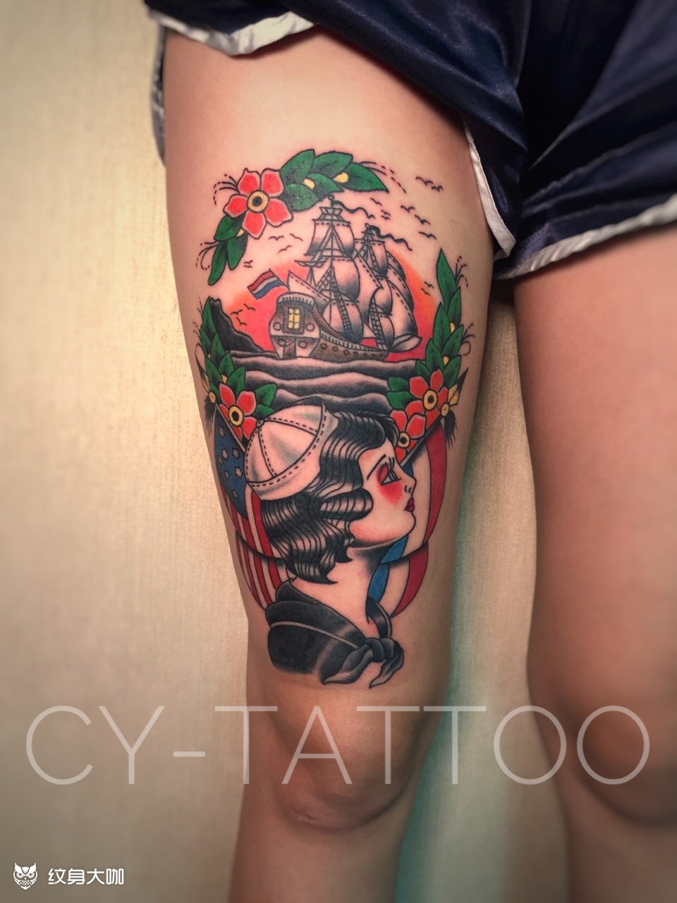 old school_纹身图案手稿图片_林的纹身作品集