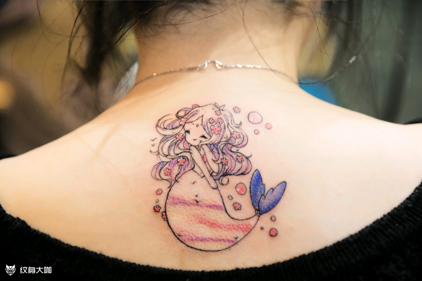 美人鱼_纹身图案手稿图片_626的纹身作品集