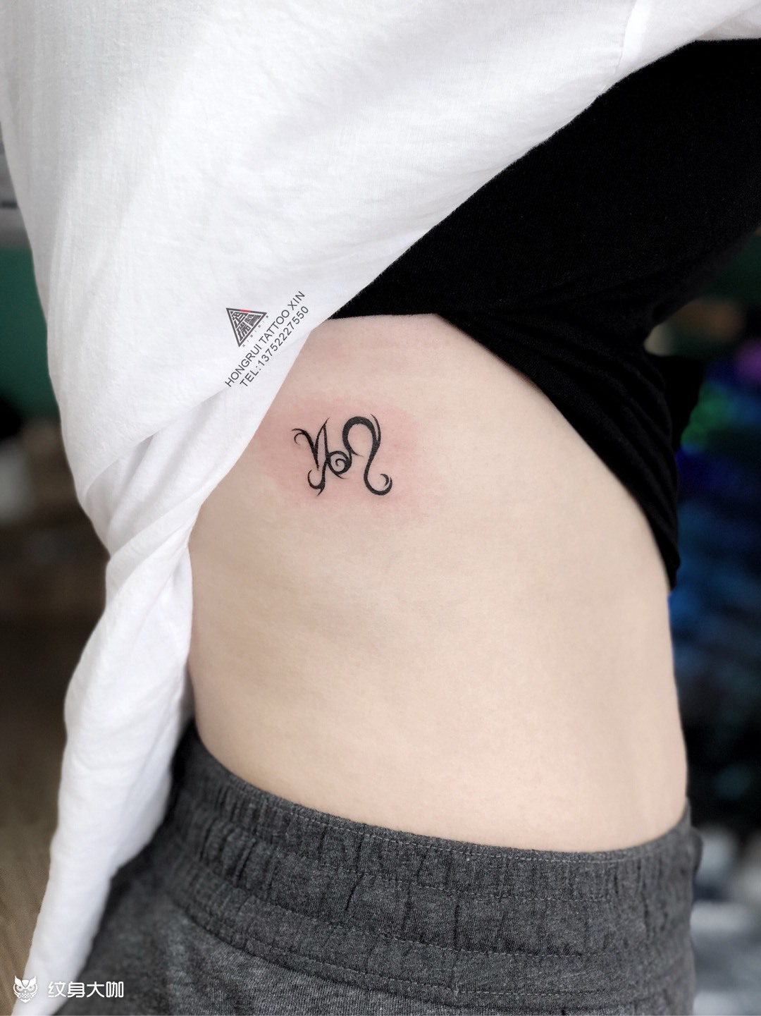 摩羯座73  狮子座78 _纹身图案手稿图片_天津初拾tattoo-哈拉辛的