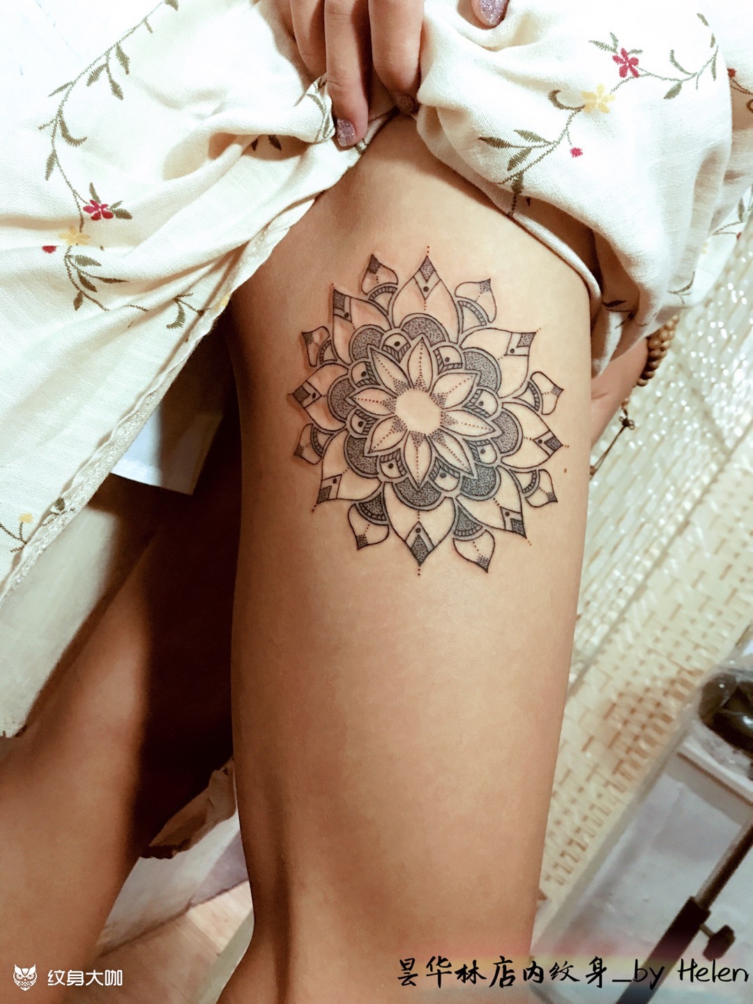 曼陀罗_纹身图案手稿图片_李慧的纹身作品集