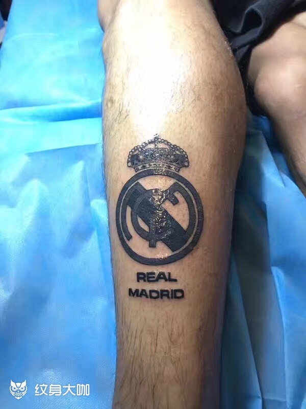 这是一位皇马球迷阿_纹身图案手稿图片_陈苏珊的纹身作品集