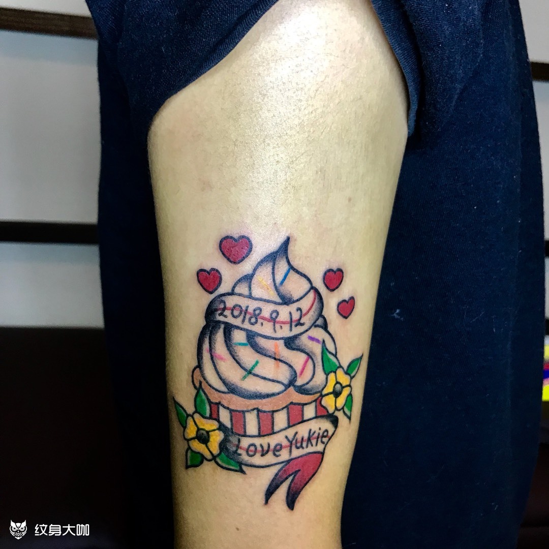 客人女儿生日_纹身图案手稿图片_丽丽的纹身作品集