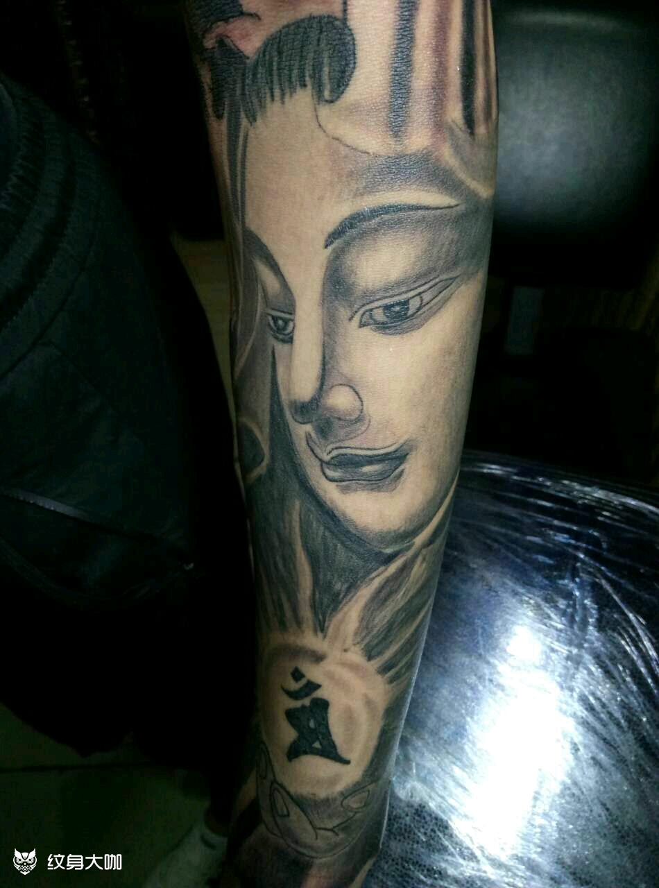 大臂象神.小臂佛._纹身图案手稿图片_雕绣堂文身,石头的纹身作品集