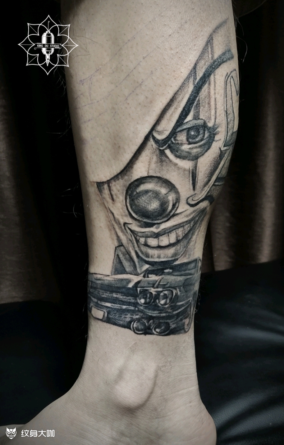 小丑_纹身图案手稿图片_墨肯爷爷的纹身作品集