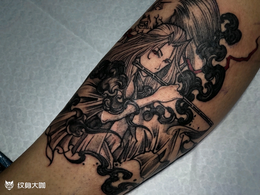 夷陵老祖_纹身图案手稿图片_乱涂乱画小蜘蛛的纹身作品集