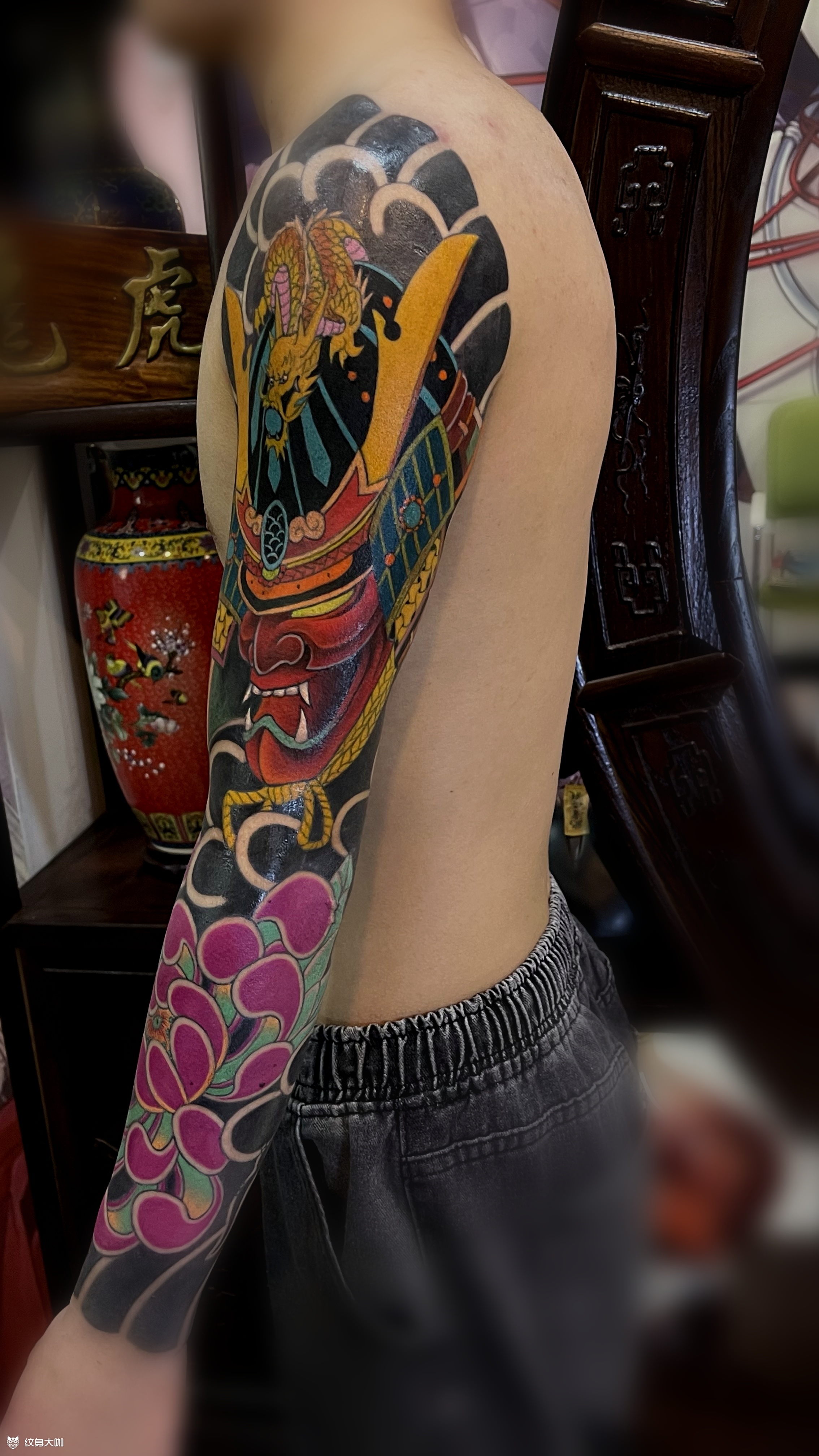 老传统花臂今日作业,本店老传_纹身吧社区 - 纹身大咖