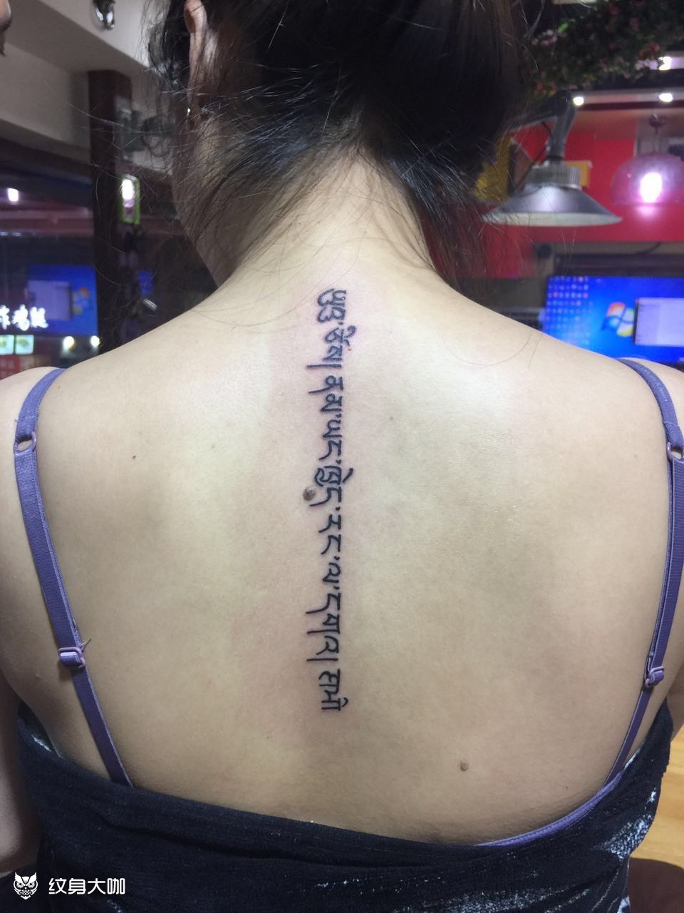 梵文_纹身图案手稿图片_张林的纹身作品集