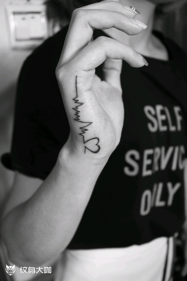 心电_纹身图案手稿图片_重阳的纹身作品集