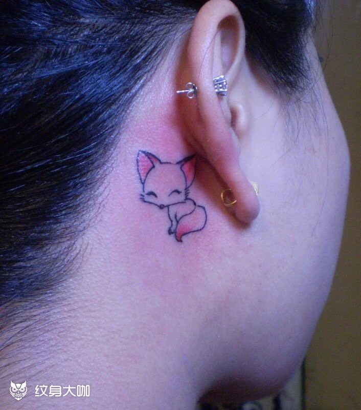 小狐狸_纹身图案手稿图片_涅尘的纹身作品集