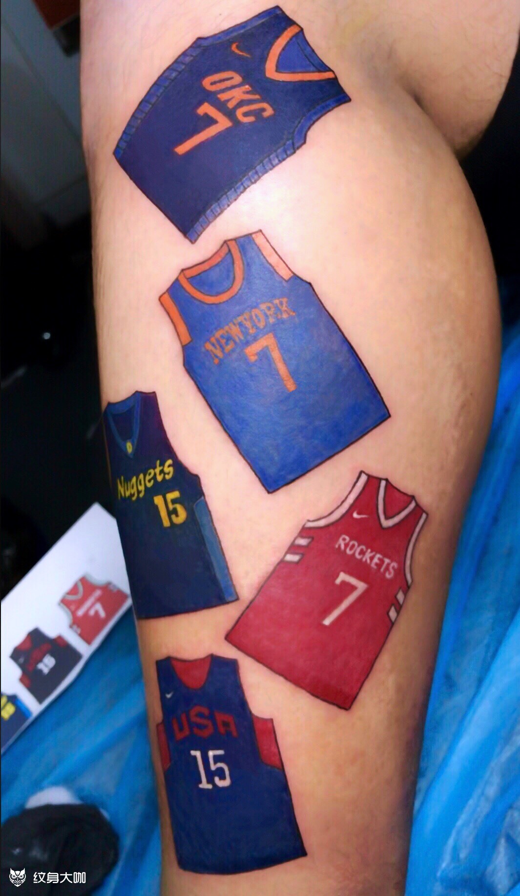 五件马甲_纹身图案手稿图片_西门的纹身作品集