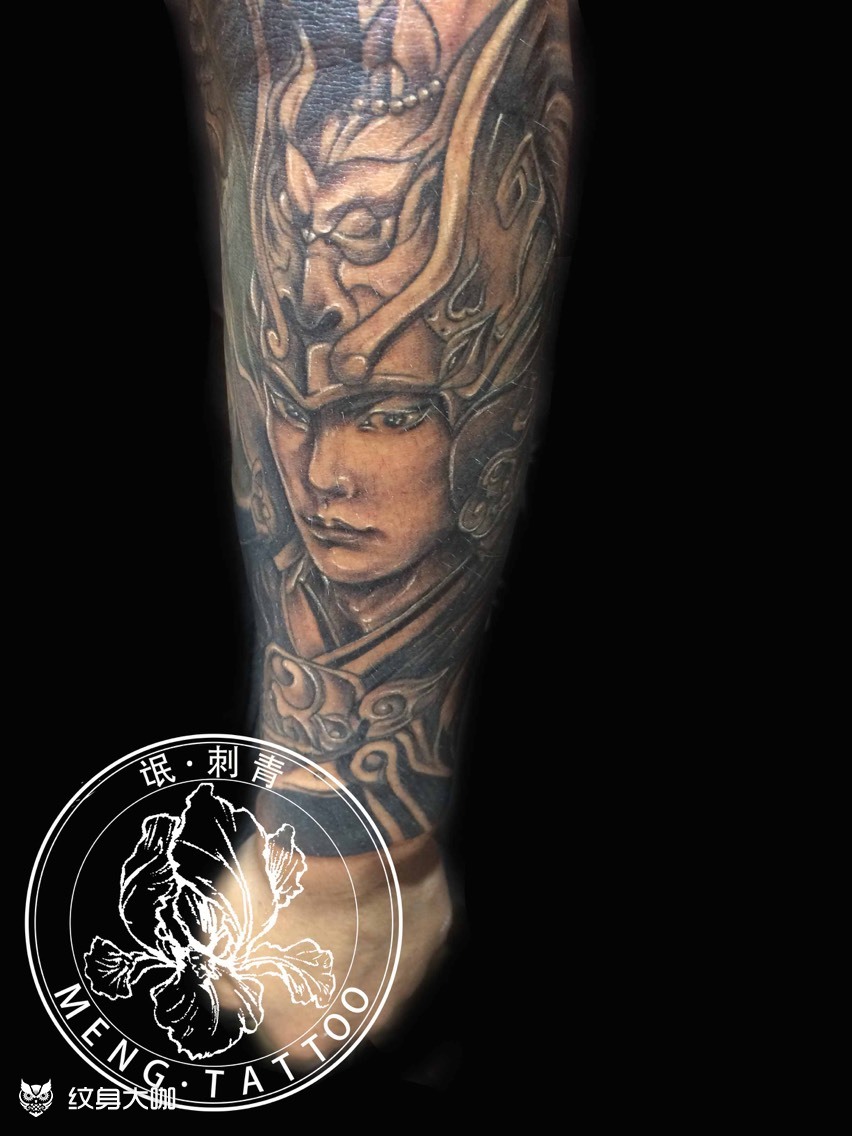 小臂赵云_纹身图案手稿图片_纹身的纹身作品集