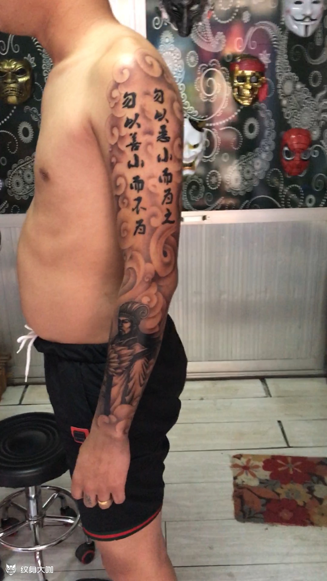 诸葛亮_纹身图案手稿图片_越的纹身作品集