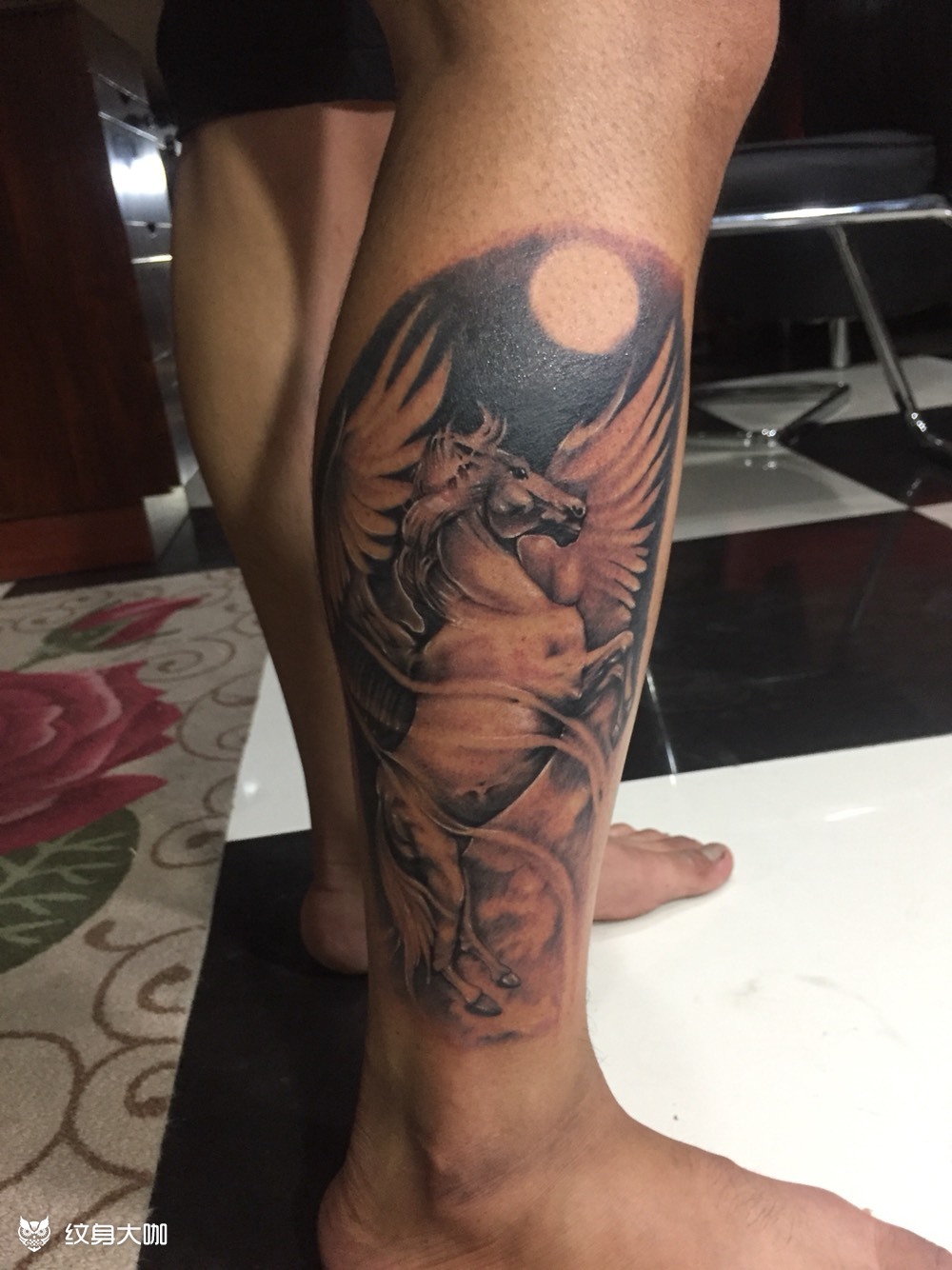 天马行空_纹身图案手稿图片_va的纹身作品集