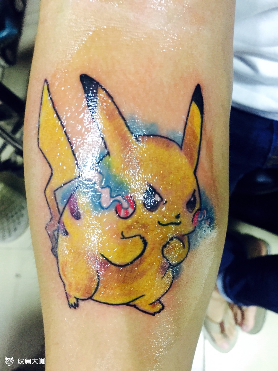 皮卡丘_纹身图案手稿图片_舒克的纹身作品集