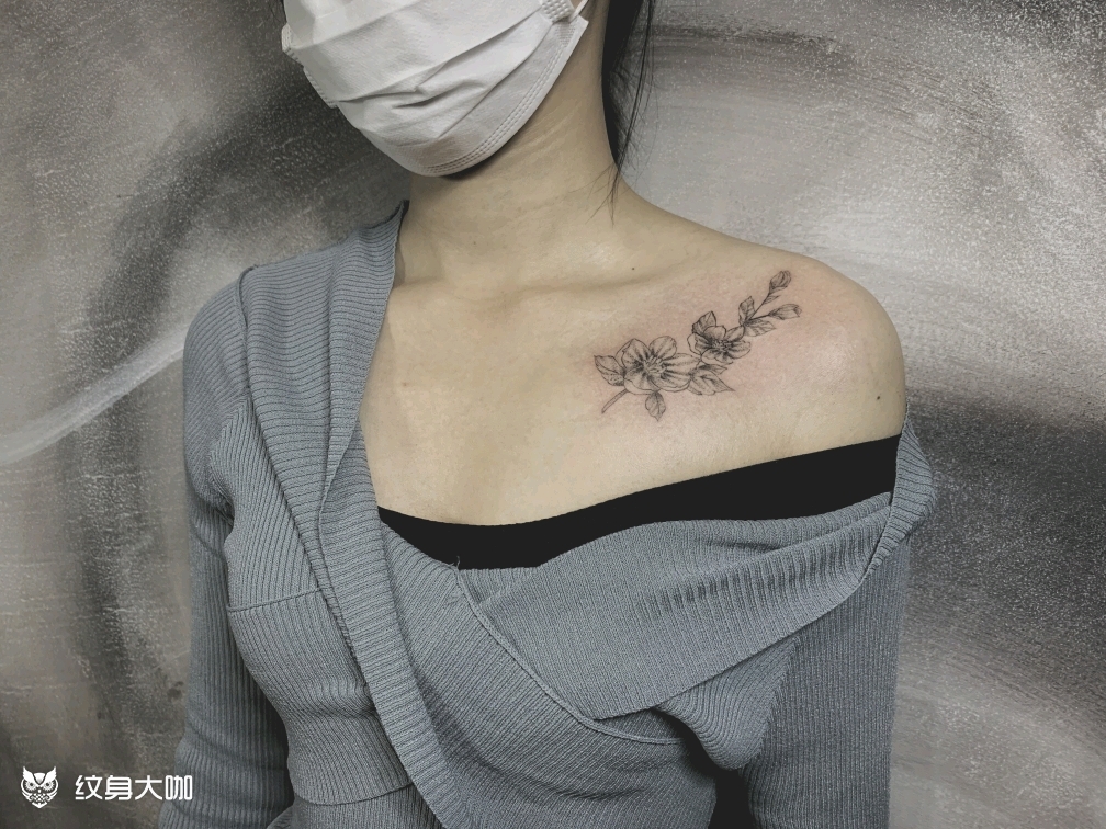 素花_纹身图案手稿图片_不惑的纹身作品集