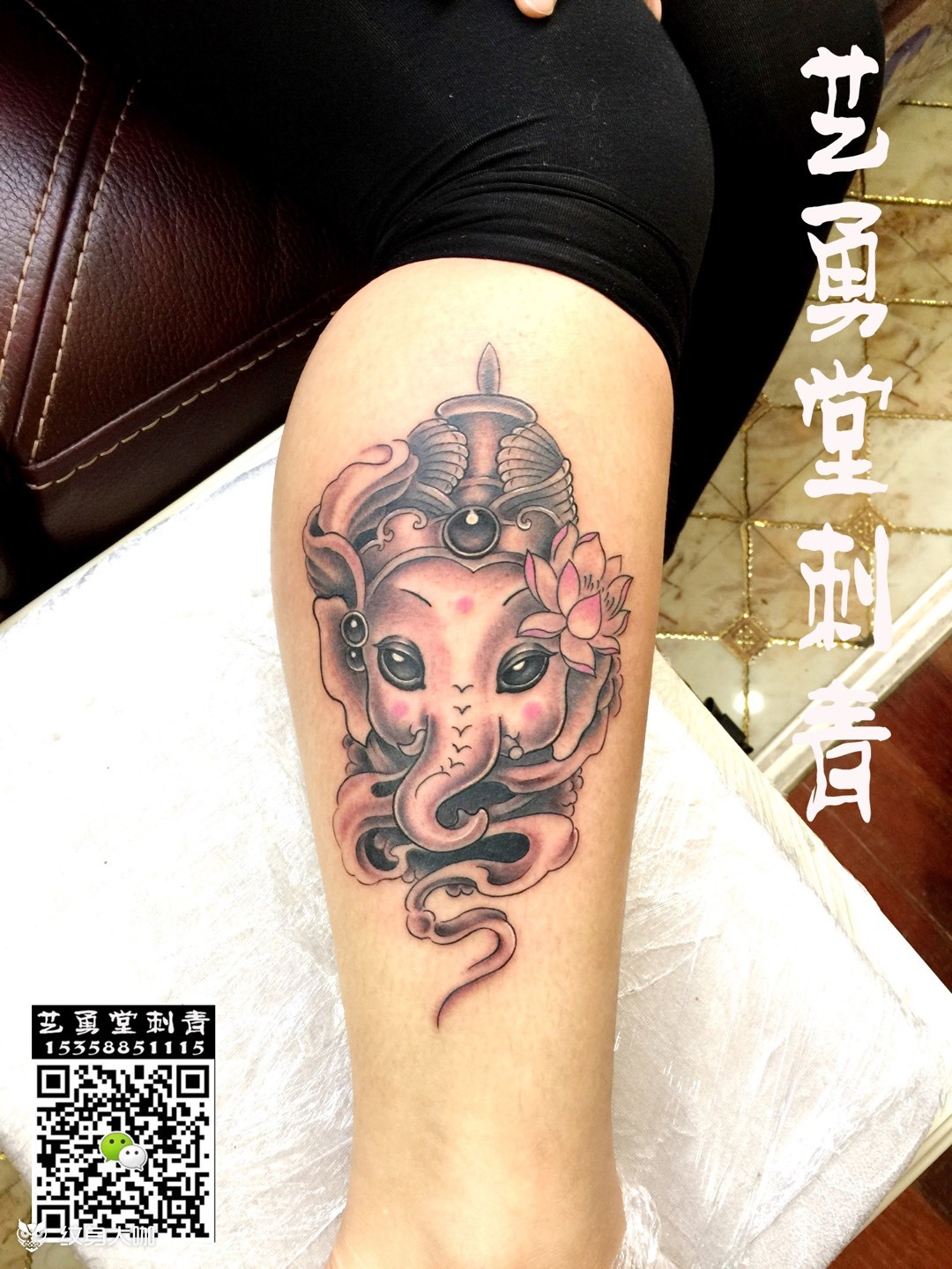 象神_纹身图案手稿图片_邱勇的纹身作品集