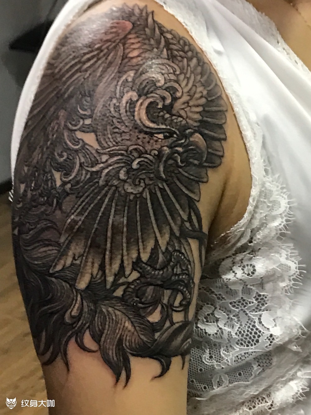 凤凰_纹身图案手稿图片_李华娣的纹身作品集