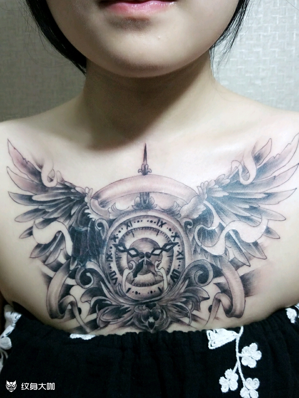 花胸_纹身图案手稿图片_勇哥的纹身作品集