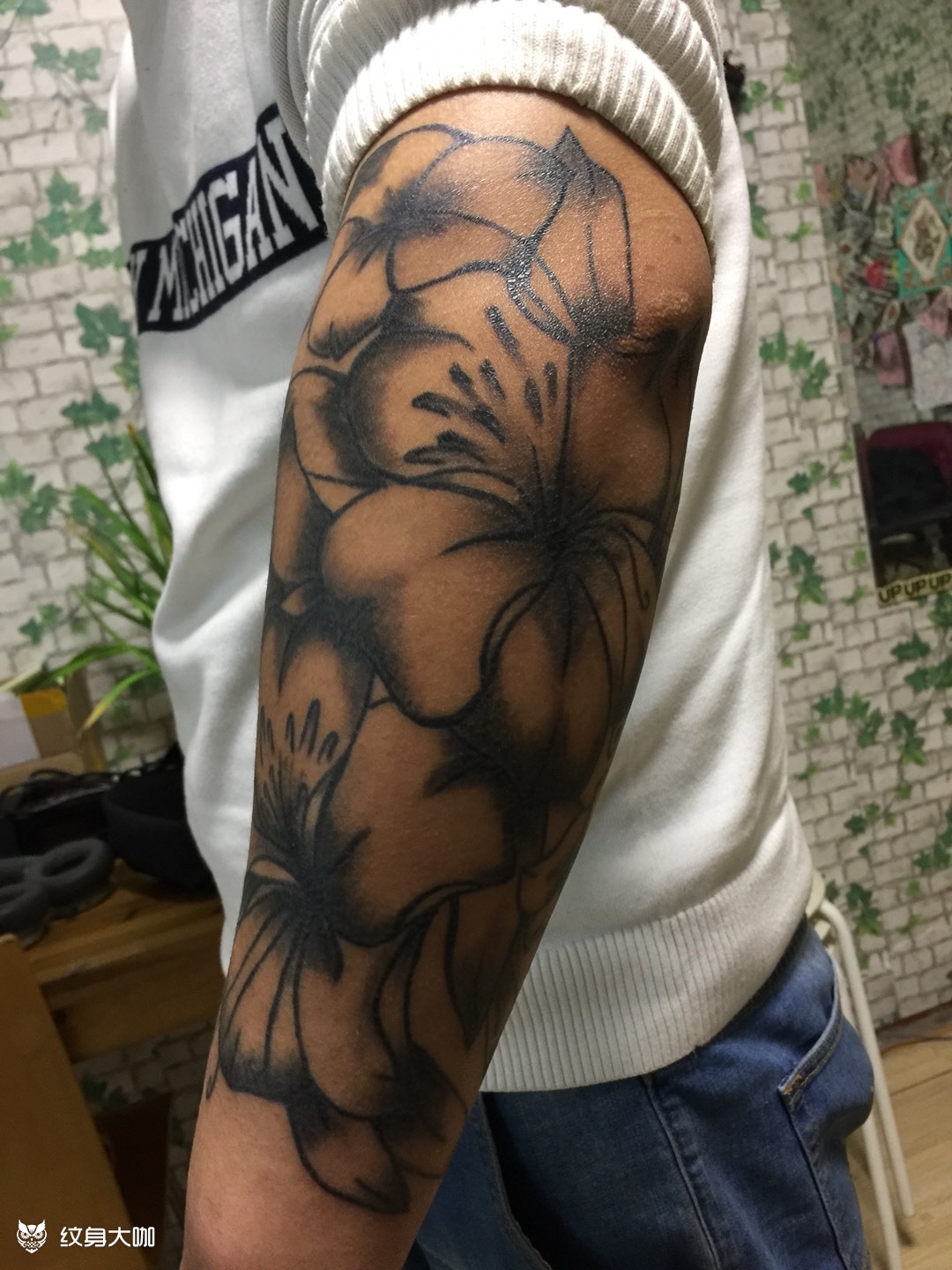 恢复好的杜鹃_纹身图案手稿图片_初代雕熹的纹身作品集