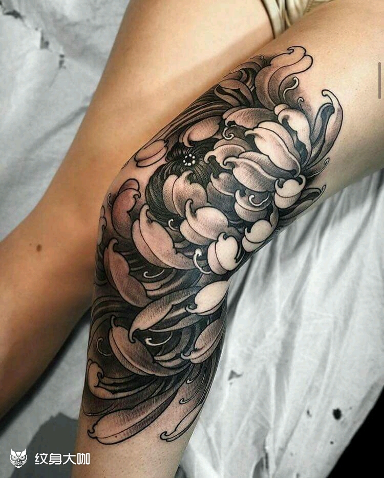 菊花_纹身图案手稿图片_雕淼 horidm的纹身作品集