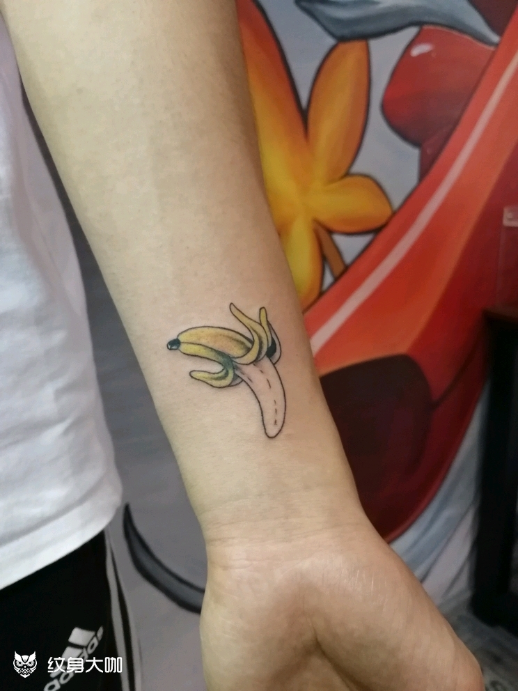 水果香蕉_纹身图案手稿图片_鹏的纹身作品集