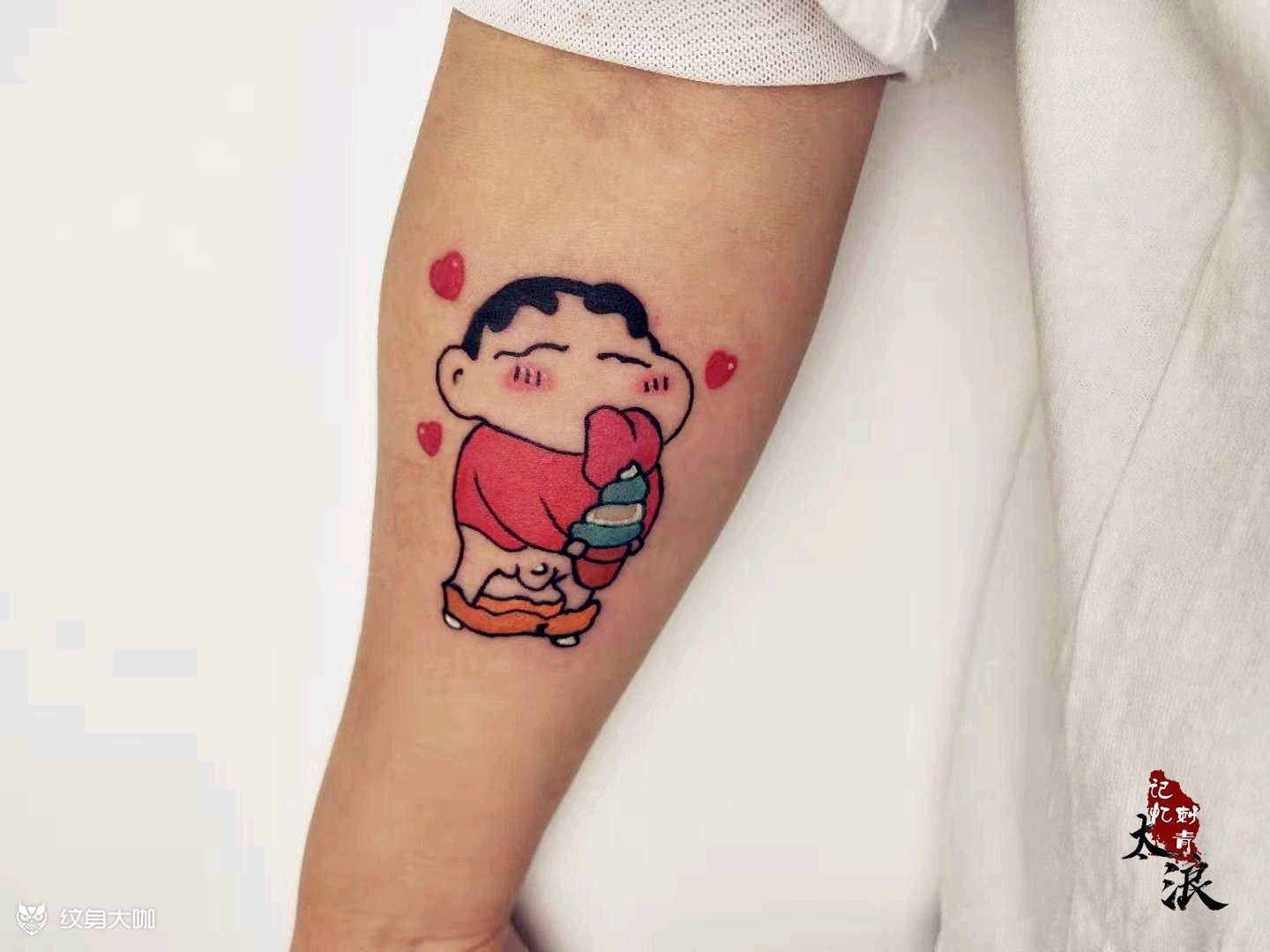 蜡笔小新_纹身图案手稿图片_太浪的纹身作品集