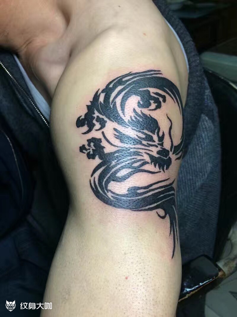龙图腾94_纹身图案手稿图片_阿强的纹身作品集