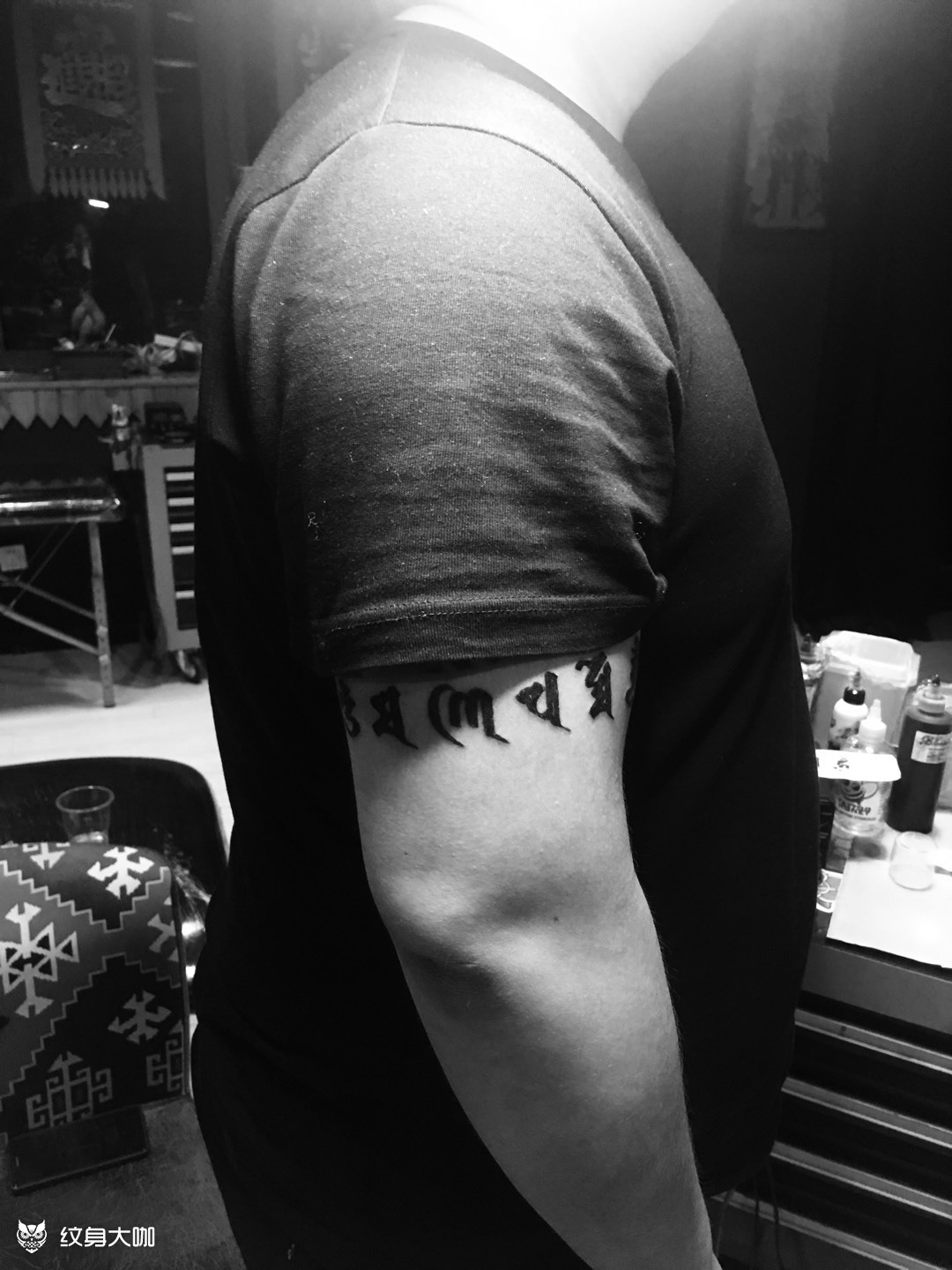 六字真言_纹身图案手稿图片_吴雨生的纹身作品集