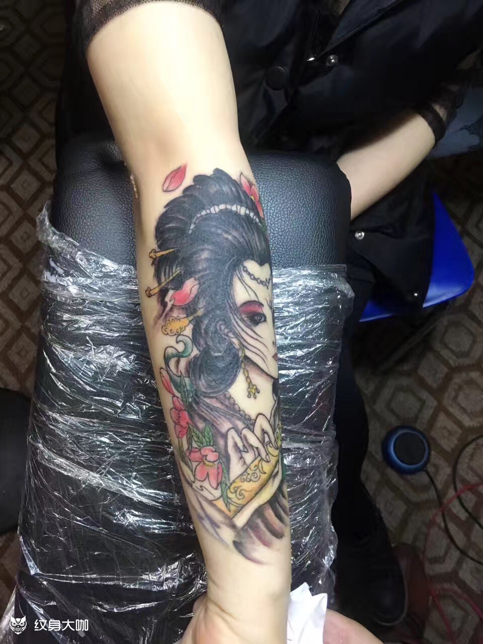 艺姬_纹身图案手稿图片_炫的纹身作品集